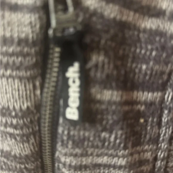 Bench Charcoal Patterned Zip-Up Jacket - Picture 4 of 12